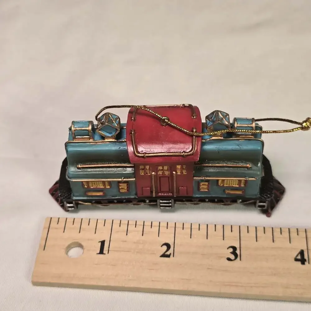 Vintage San Francisco Cable Car Ornament Set 2 Powell & Market Trolley 3–3.5